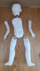 13  Porcelain Doll Parts Head body arms legs Bisque Partially Painted Misc Stuff