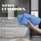 Hand Towels Cotton  - Soft   Absorbent - 16x27 Inch - 12 Pack - Light Blue