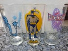 Lot Of  3  Vintage Batman Roadrunner Mcdonald s Grimmace Drinking Glasses