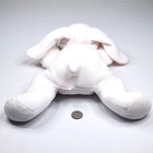 Vintage Ty Pillow Pals Carrots 13  White Stuffed Bunny Rabbit Plush No Beanies