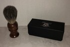 Haryali London Shaving Brush Soap Lather Wooden Handle   Silver Tip Badger Hair