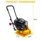 12  Compaction Depth Self-propelled Plate Compactor  7hp  4 200 Lbs Force