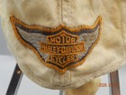 Vintage Harley Davidson Motorcycle Cloth Skull Cap Orig Patch  Wwii Era