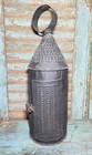 Rare Star Antique Primitive Punched Tin Lantern Cleated Bottom Original Aafa