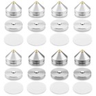 8pcs Hi-fi Speaker Isolation Stand Feet Pad Amp Aluminium Alloy Spikes Cone Pads