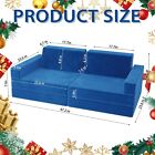 Modular Kids Play Couch Outdoor Furniture Set Toddler Sofa Chair Seat Set Blue