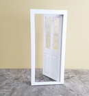Dollhouse Door Exterior Front Door With Windows White 1 12 Scale Miniature