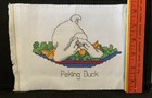 Funny  Clever  Completed Peking Duck Counted Cross Stitch 8   X 6  Unframed