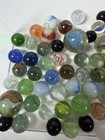 Large Vintage   Modern Glass Marble Lot Swirls Cat Eyes Shooters