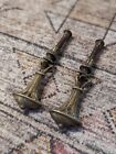 Antique Vintage Art Nouveau Arts And Crafts Era Teardrop Drawer Pulls Set Lot Of