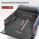 5 5ft 3-fold Tonneau Cover For 2009-2014 Ford F150 F-150 Truck Bed Cover W  Lamp