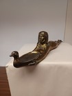 Antique Art Nouveau Metal Egyptian Cleopatra Nile Incense Burner