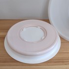 Vtg Harvest Gold Tupperware Cake Keeper W  Round Cake Swivel Lazy Susan 1979-1