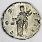 138-161 Ad Roman Imperial Antoninus Pius vesta Silver Denarius  Bu Unc  Inv 1