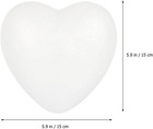 Heart-shaped Foam Balls 5 9 Inch For Diy Crafts Wedding Valentine S Day Christma