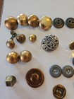 Lot Of 45 Vintage Mixed Metal Buttons Gold Silver Sew Craft