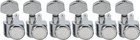 Pro R15t-01 Chrome Guitar Locking Tuners Set - 6 Inline For Fender Strat tele