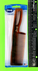 Vintage Goody Detangling Hair Comb Tortoise Shell Amber New