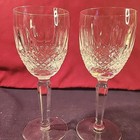 Waterford Crystal Colleen Wine Glasses 6 1 2in  Tall Set Of 2