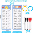Multiplication And Division Flash Cards 30 Pcs 0-12 Math Flash Cards With 4 Dry