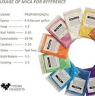 Mica Powder Pigment Set  12 Colors 10g Each Mica Set - Epoxy Resin Color Pigment