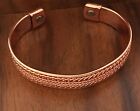 Pure Copper Magnetic Bracelet Arthritis Pain Relief Therapy Energy Cuff Bangle