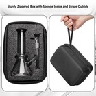 6  Small Glass Bong With Travel Box Smoking Tobacco Water Pipe 14mm Glass Bowl