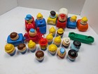 Vintage Little Tikes Toddle Tots Lot 22 Figures 9 Vehicles Teeter Totter Toy Set