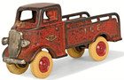Arcade Cast Iron Ice Truck U s a  Original Paint C  1930s Vintage Original