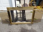 Brass And Glass Fireplace Doors
