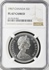  1967 S1  Goose Dollar Elizabeth Ii Canada Ngc Pl 67 Cameo Rarity R6 69 3