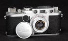 Beautiful Leica Iif Red Dial Rangefinder Camera   Elmar 5cm F 3 5 Rd Lens - Read