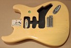 2018 Fender Deluxe Stratocaster Ash Guitar Body Vintage Blonde Strat Bridge Mim