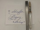 Sheaffer Smooth Sterling Silver Legacy Fountain Pen In Box 18k Gold Nib Restored
