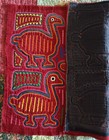 Latin American Kuna Mola Handmade Textile Art Panel - Bird Motif