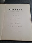Antique Odatis   an Old Love Tale   A Poem By Lewis Morris Antique Book