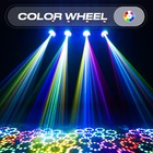 4pcs 150w Led Moving Head Stage Light 18prism Gobos Dmx Disco Party Light Remote