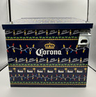 Vintage Corona Feliz Navidad Metal Beer Cooler Ice Chest W  Bottle Opener  rare 