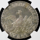 Germany Prussia 1785 Thaler Silver  Friedrich  Ngc Au 53