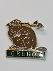 Oregon Travel Souvenir Lapel Pin Beaver