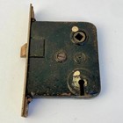 Antique Architectural Salvage Hardware Door Mortise Lock Vintage Cast Iron