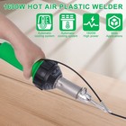 Hot Air Plastic Welder 1600w - Heat Gun Plastic Welding Kit For Vinyl Pvc Tpo   