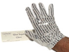 1 Silver Sequin White Glove Mj Michael Jackson Dance Glitter Costume Hand Faux