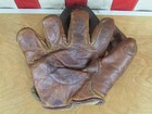 Vintage 1920s James W  Brine Co  Leather Split Finger Baseball Glove Mitt Lefty