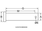 Steel Clevis Pin 5 8 X 2-1 4         625 X 2 25
