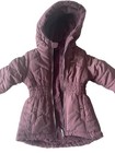 Dkny Reversible Girls Puffer Jacket Hooded Faux Fur  Coat Dusty Rose Pink 3t