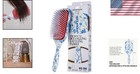 Hair Detangling Brush 3-in-1 Paddle Wide Detangler For Curly Thick Hair Blue