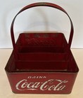 Coca-cola Stadium Vendor Metal Bottle Carrier Rare Vintage Original 5 Slot