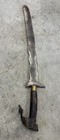 Vintage Philippine Moro Style Kris Sword 23    Carved Wood Handle No Scabbard