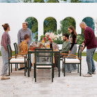 7 Pieces Outdoor Table And Chairs Outdoor Patio Furniture Set Wicker Patio Dinin
